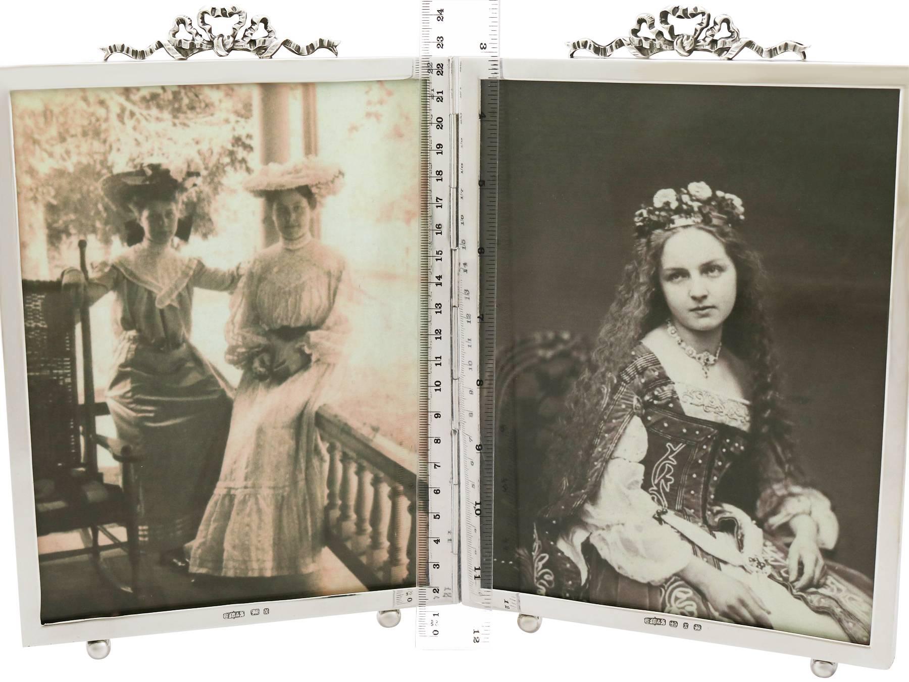 Victorian Sterling Silver Quadruple Photograph Frame 6