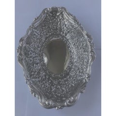 Victorian Sterling Silver Repoussé Dish Made by Horace Woodward & Co Ltd, 1899