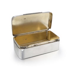 Victorian Sterling Silver Sandwich Box by Frederic Purnell, London 1881