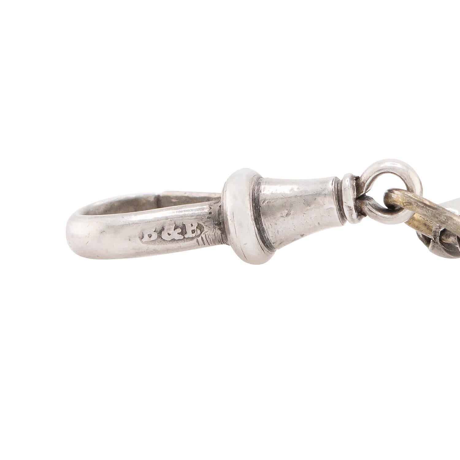 Vittoriano Catena a serpente vittoriana in argento Sterling 40