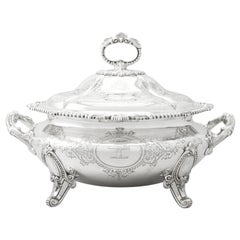 1871 Victorian Sterling Silver Soup Tureen