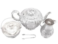 Viktorianisches Teeservice aus Sterlingsilber von Fenton Brothers, 1882