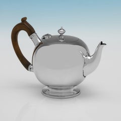 Victorian Sterling Silver Teapot by Charles Stuart Harris, London 1877