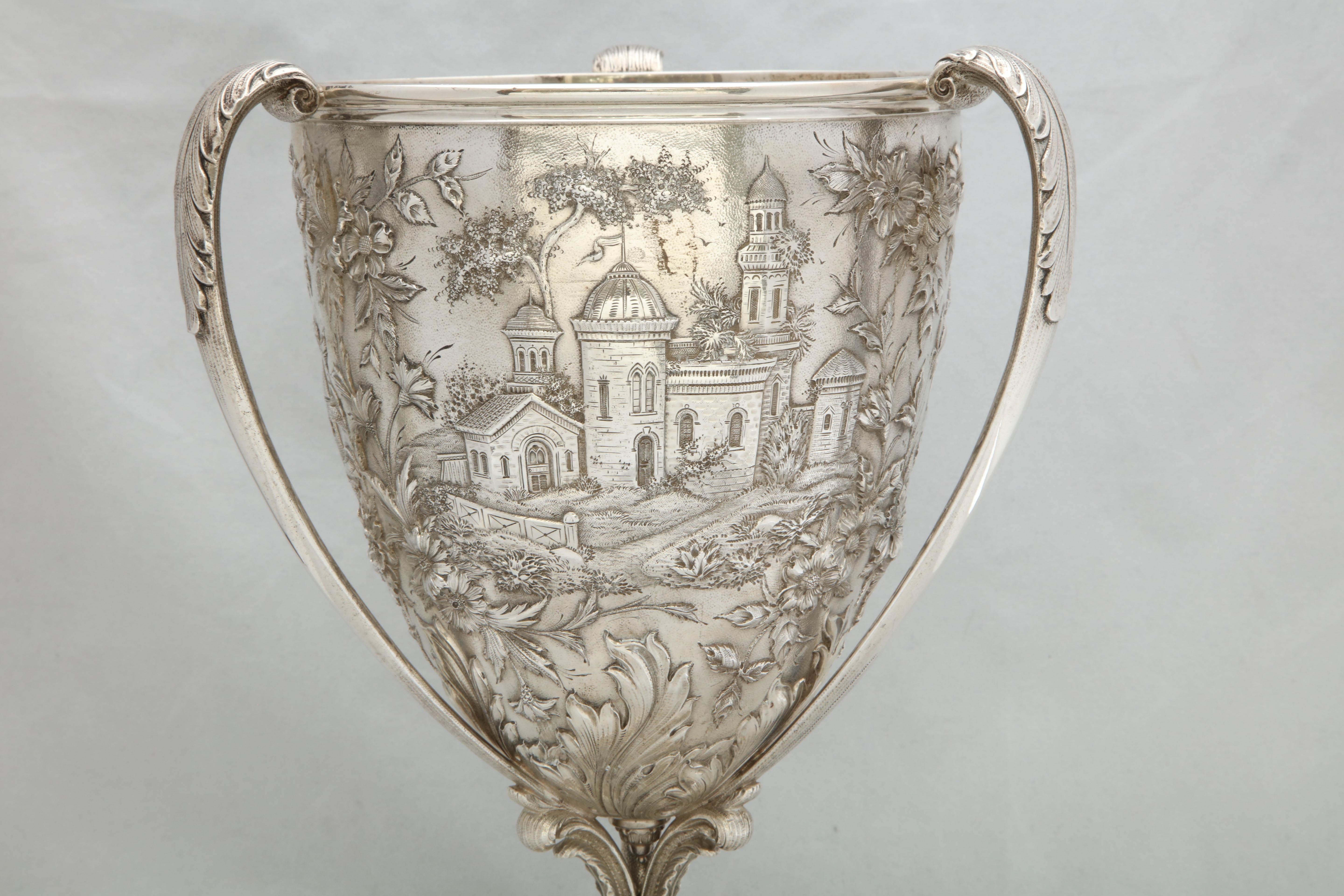Victorian, Sterling Silver Three-Handled Loving Cup by S. Kirk and Son 4