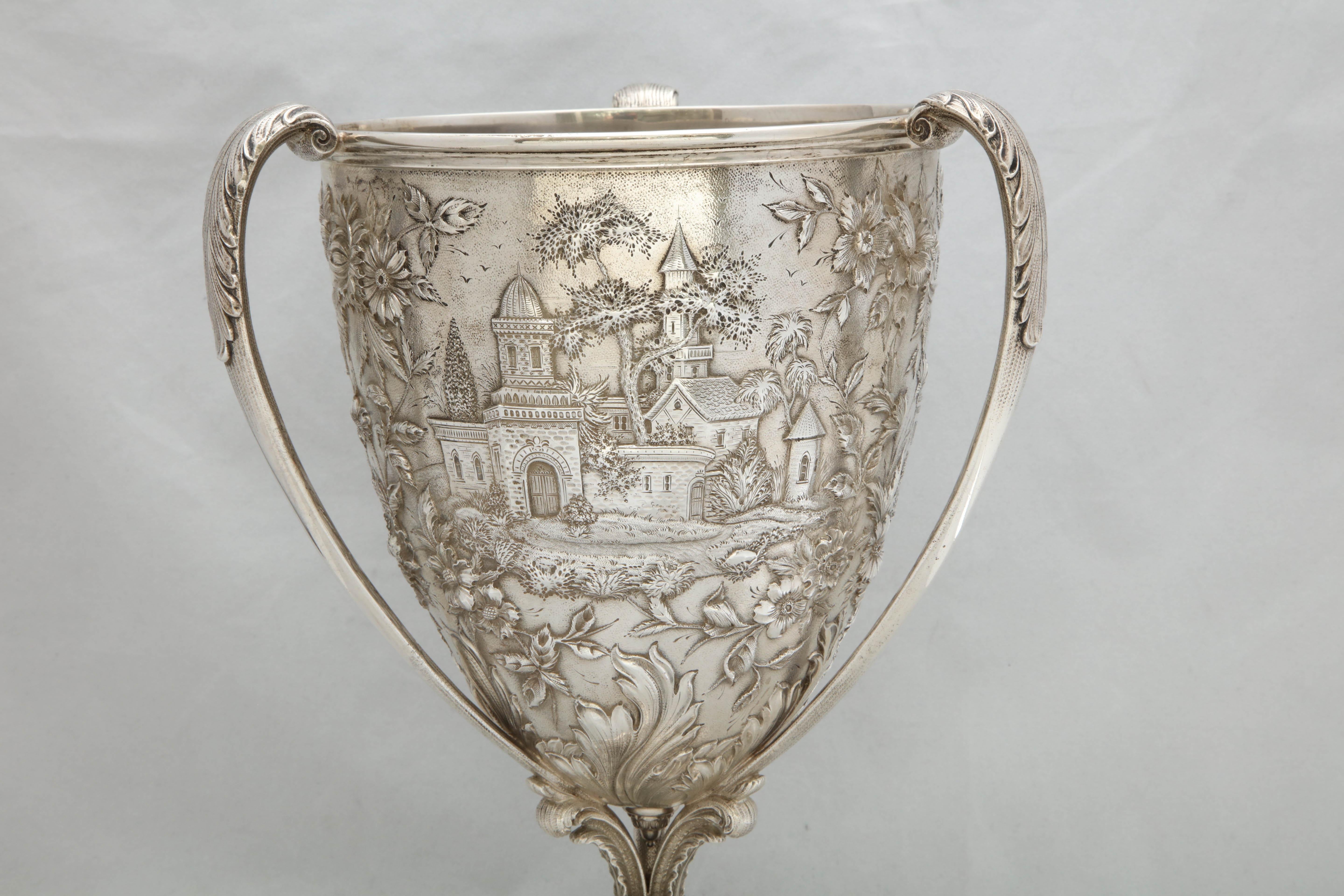 Victorian, Sterling Silver Three-Handled Loving Cup by S. Kirk and Son 1