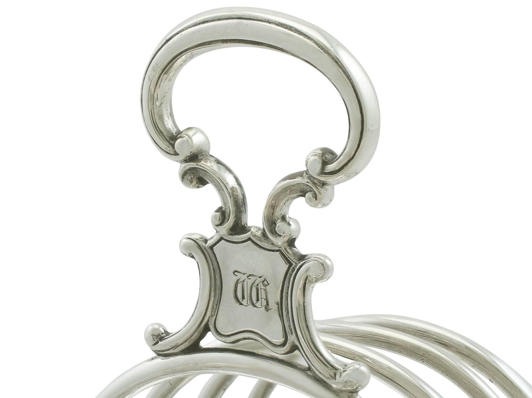 Victorian Sterling Silver Toast Rack 1