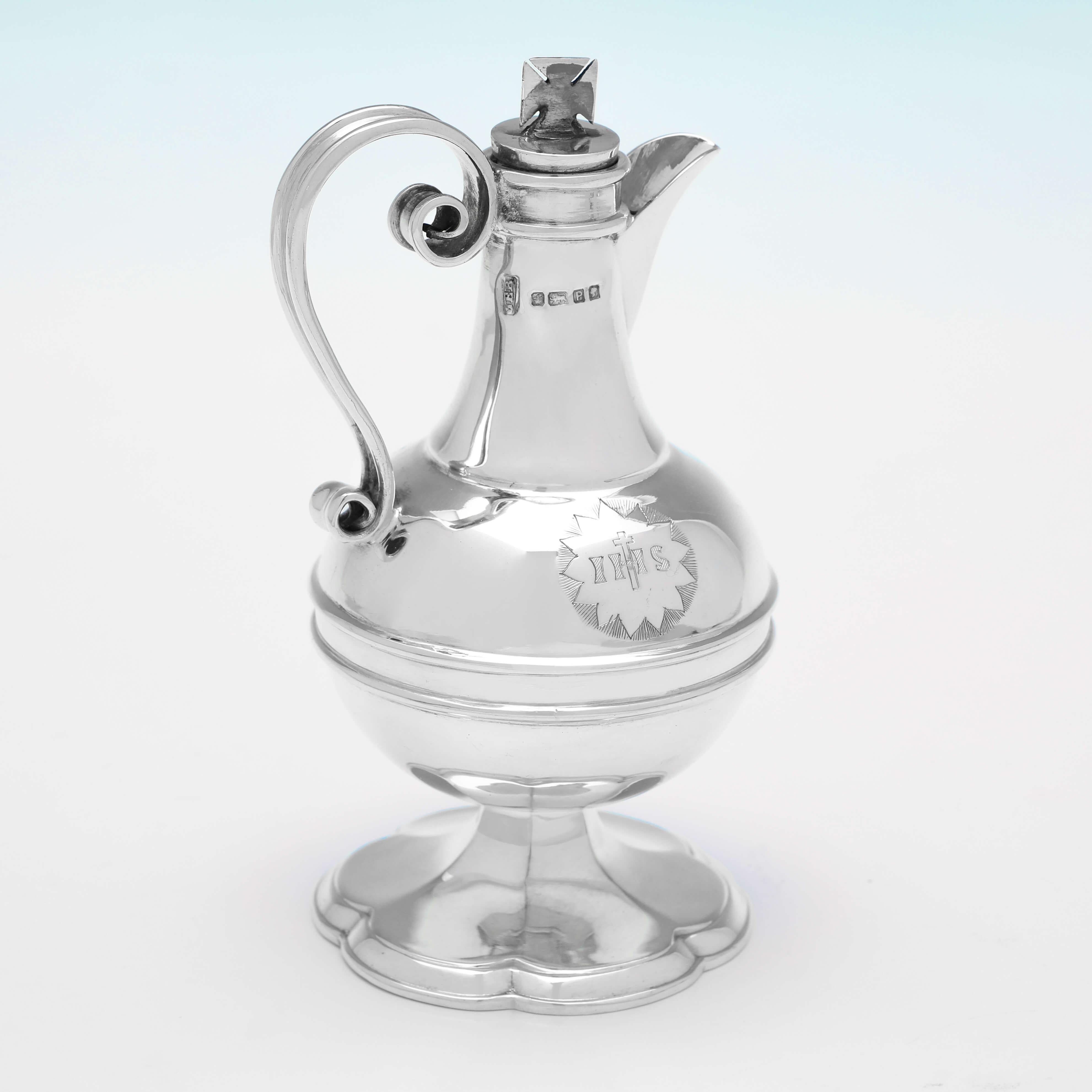 Vittoriano Set da comunione da viaggio vittoriano in argento sterling - Walker & Hall 1882 in vendita