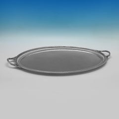 Victorian Sterling Silver Tray by Gibson & Langman, London 1890