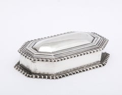 Victorian Sterling Silver Trinkets Box with Hinged Lid