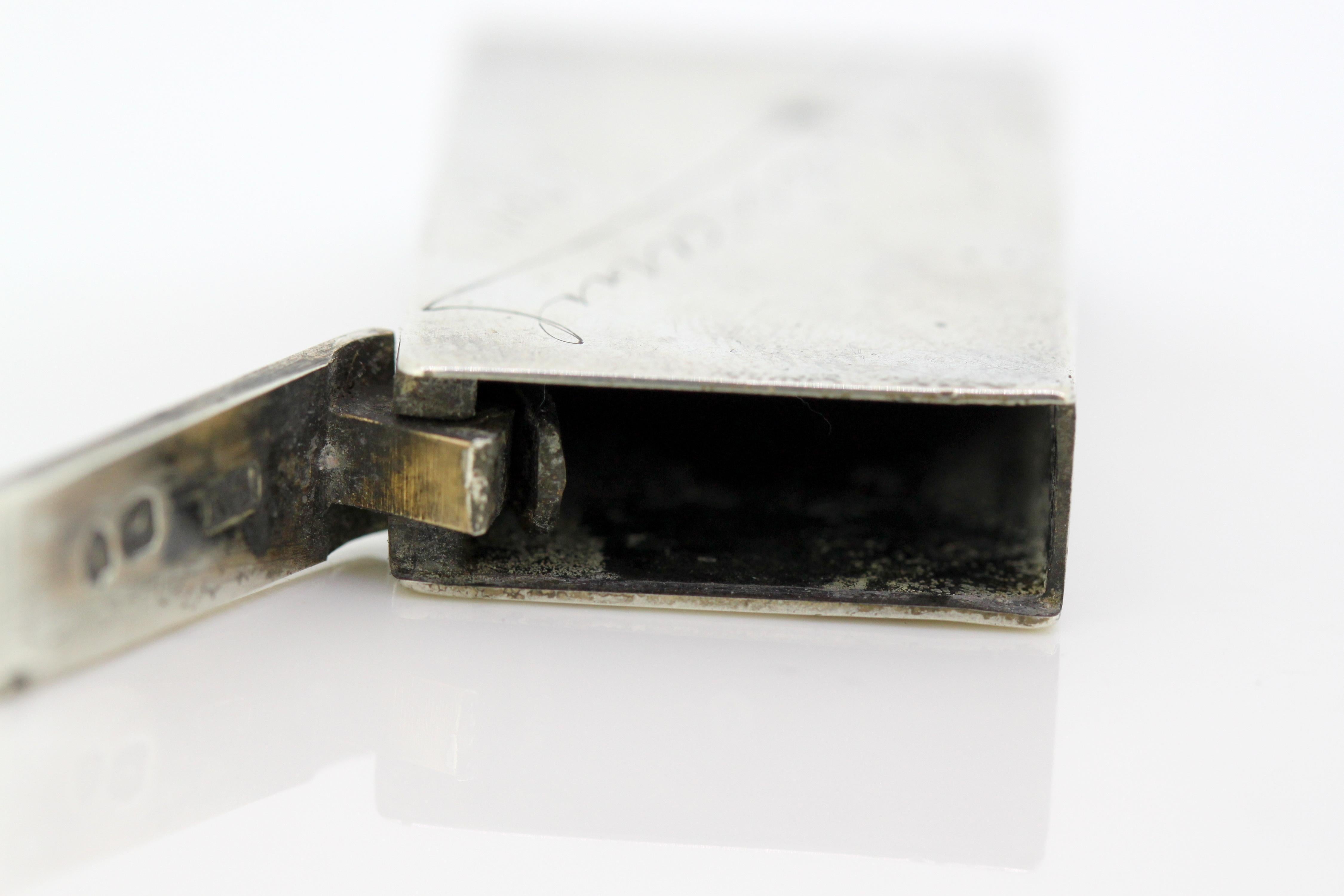 Victorian Sterling Silver Vesta Case by Sampson Mordan & Co. For Sale 5