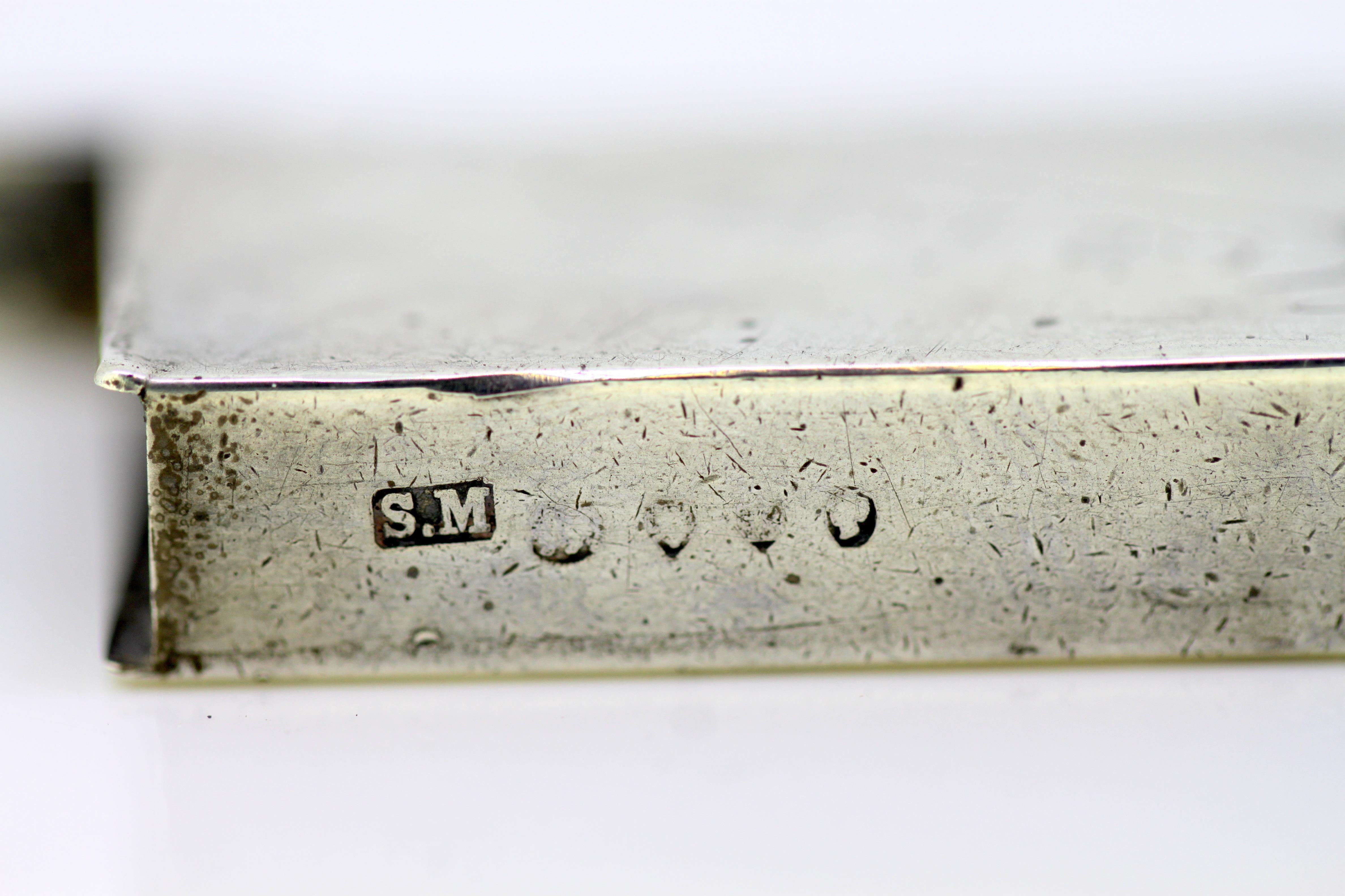 Victorian Sterling Silver Vesta Case by Sampson Mordan & Co. For Sale 4