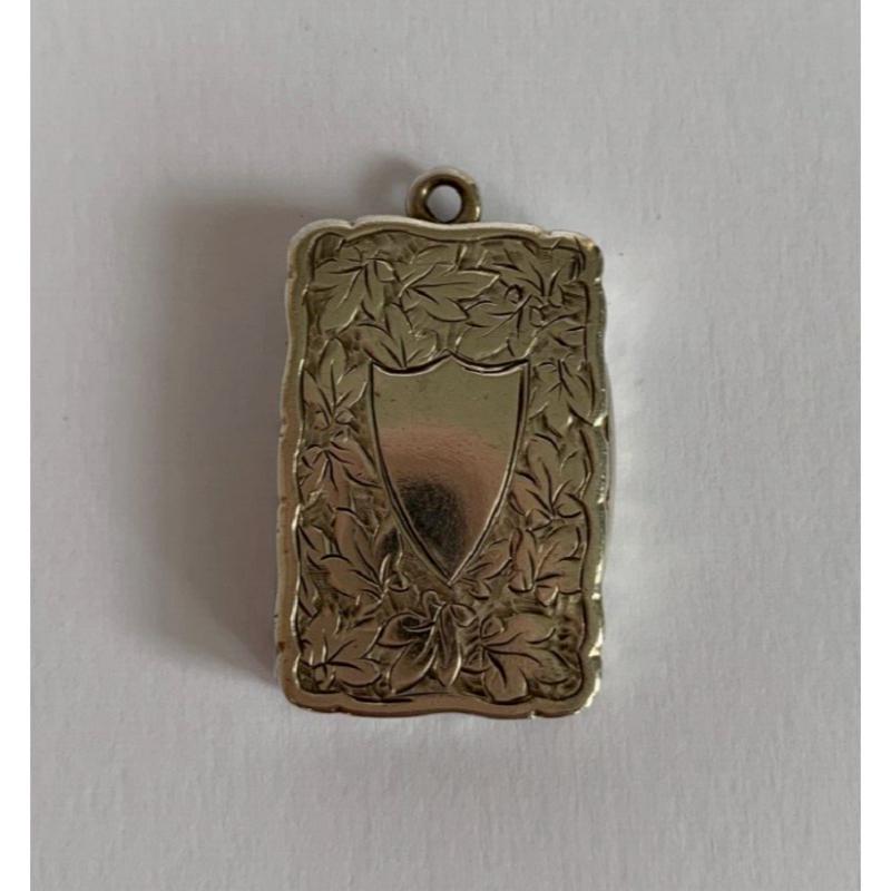 Victorian Sterling Silver Vinaigrette by George Unite & Sons, 1897 For Sale 4