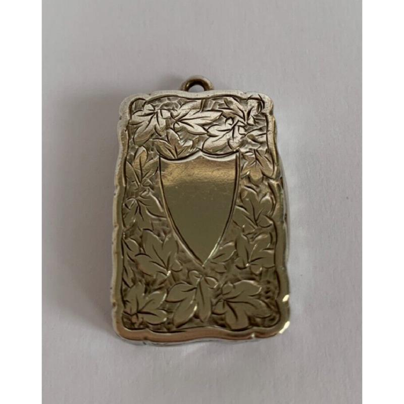 Victorian Sterling Silver Vinaigrette by George Unite & Sons, 1897 For Sale 5