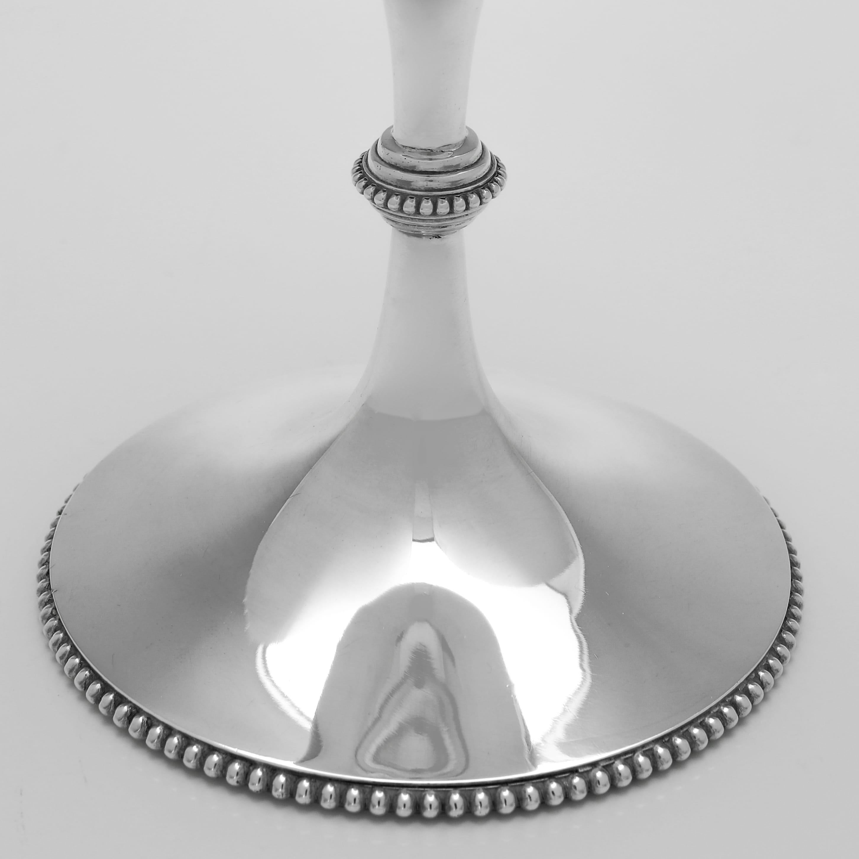 Viktorianischer Weinkelch aus Sterlingsilber, hergestellt 1899 in London von Henry Frazer (Spätes 19. Jahrhundert) im Angebot