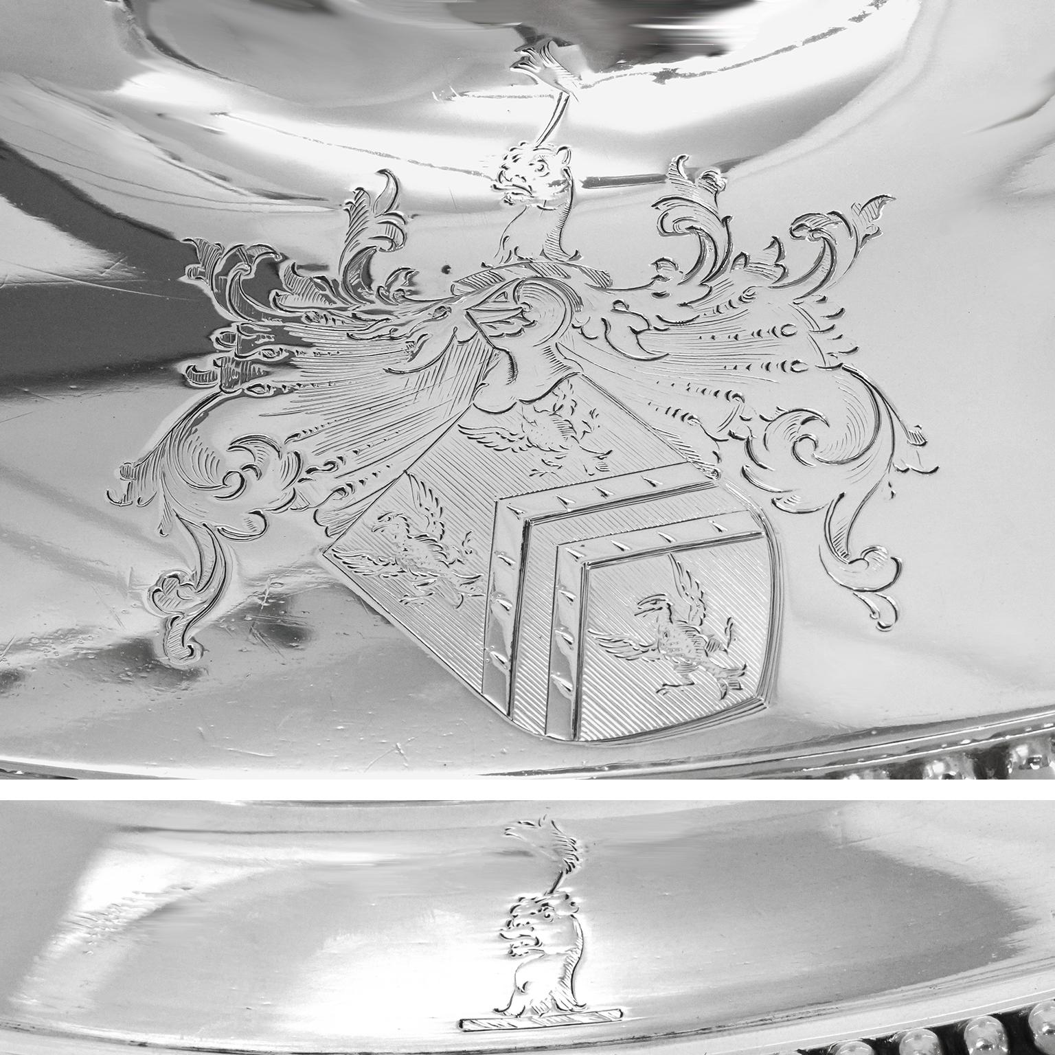 Victorian Sterling Tureen with Platter c1850 For Sale 5