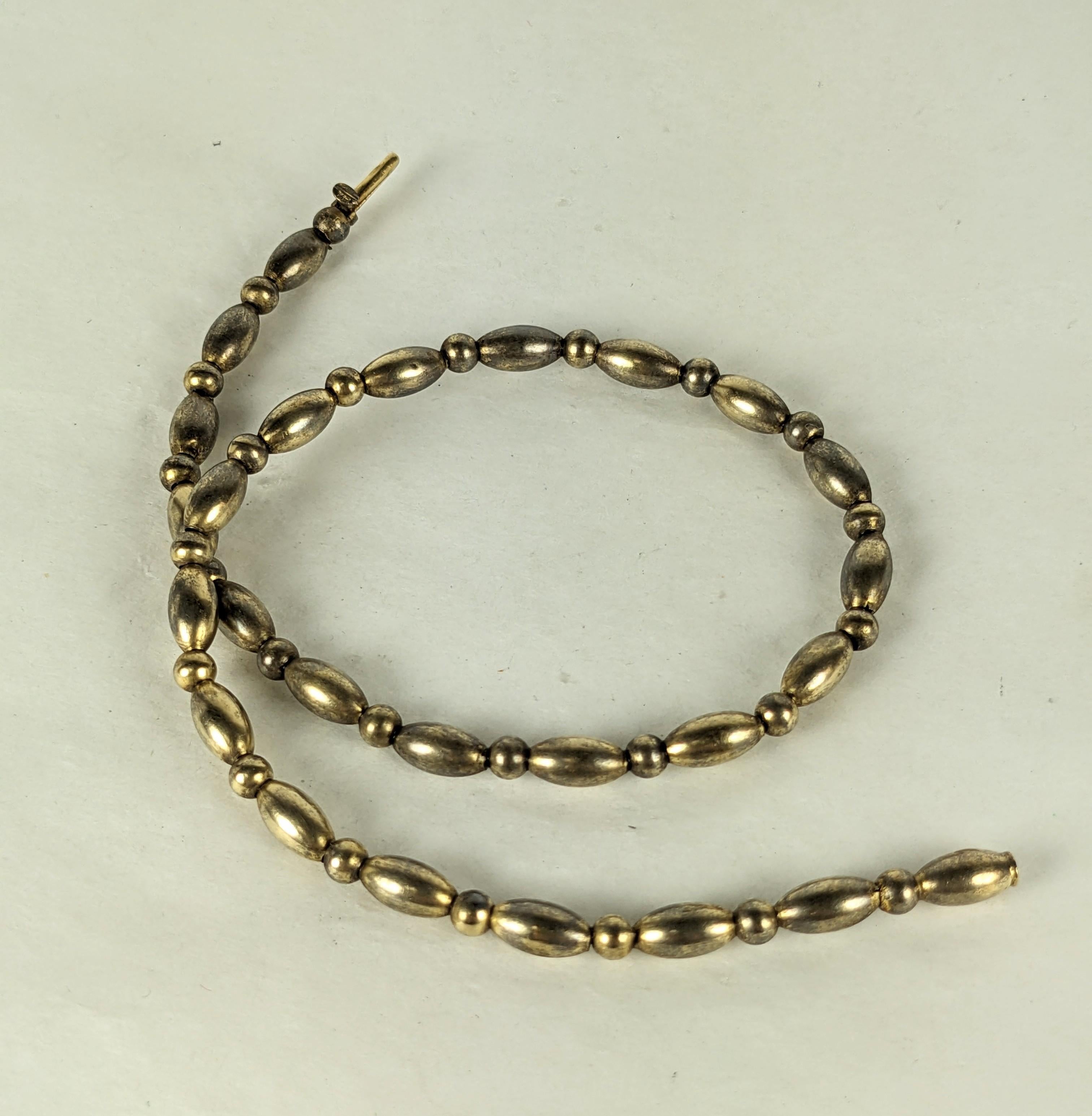 Viktorianische Sterling Junge Mädchen Perlenkette (Spätviktorianisch) im Angebot