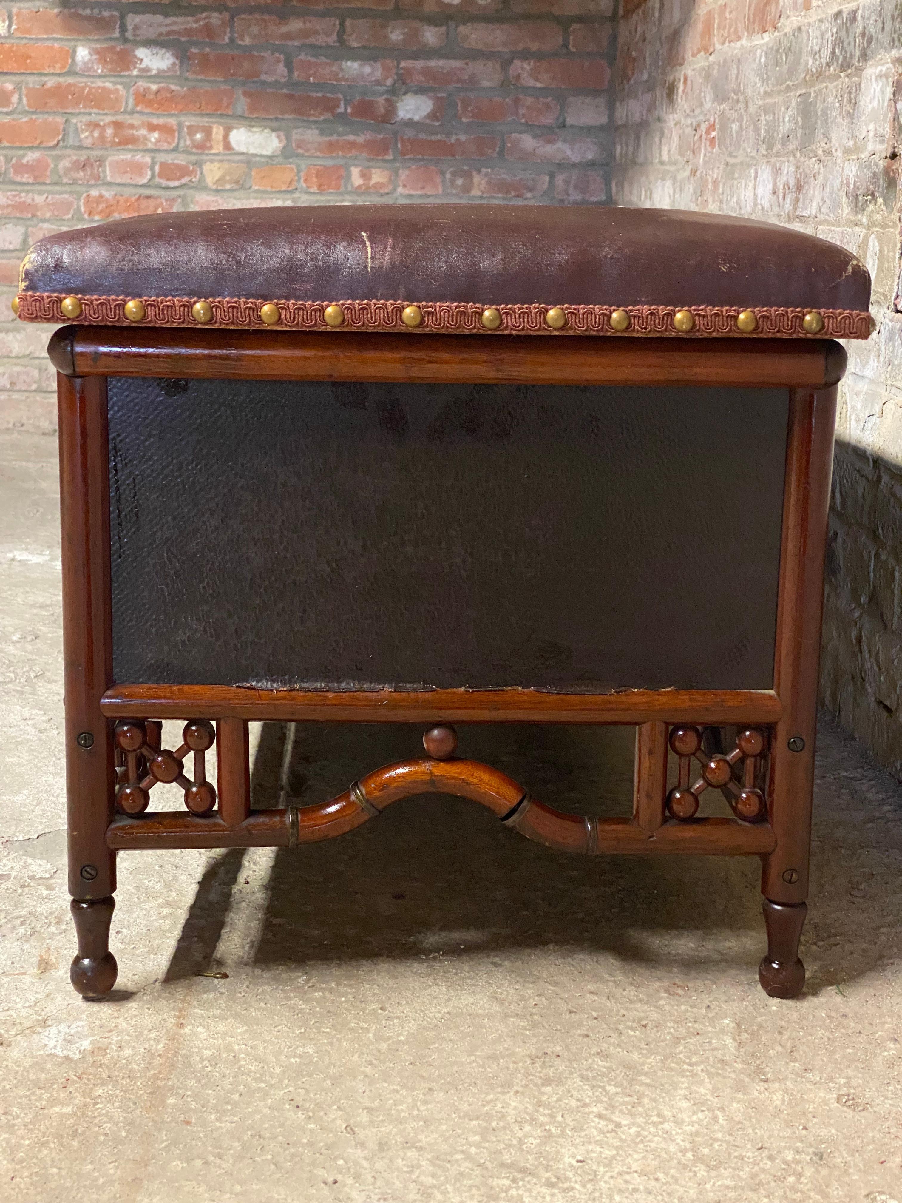 Enameled Victorian Stick and Ball Blanket Chest
