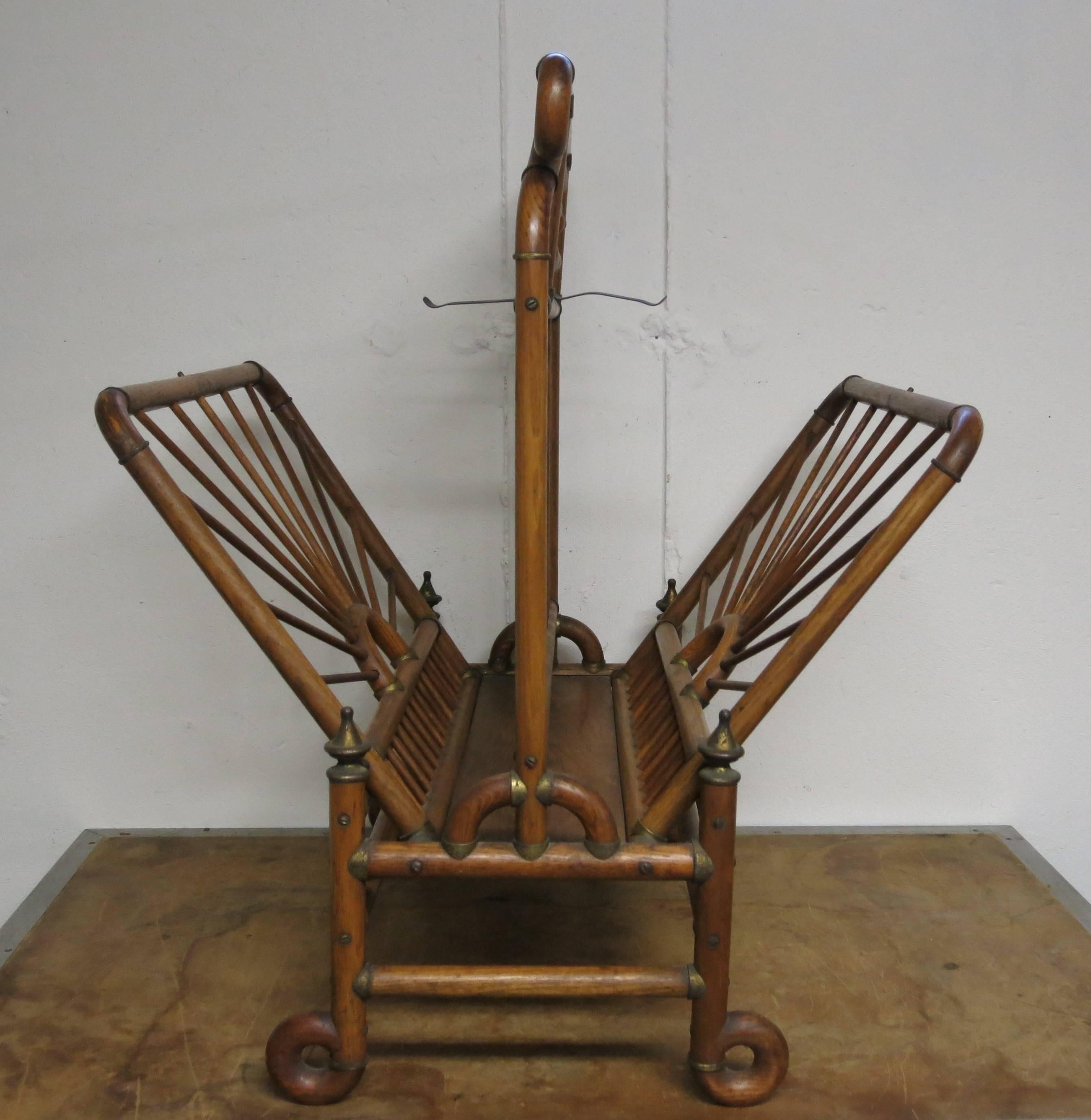 Victorian Stick and Ball Magazine Rack or Folio For Sale at 1stDibs ...