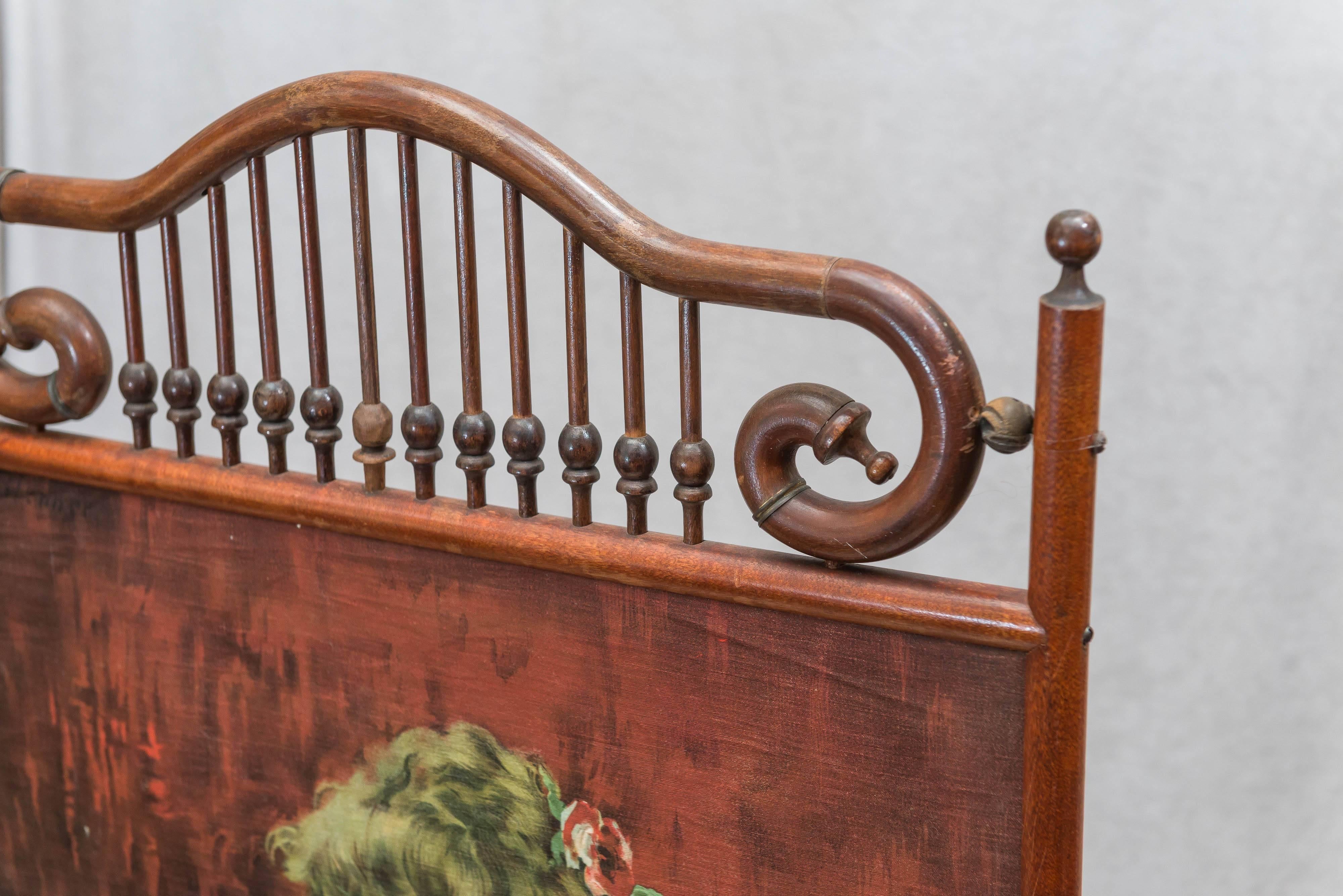 Late Victorian Victorian Stick and Ball Screen