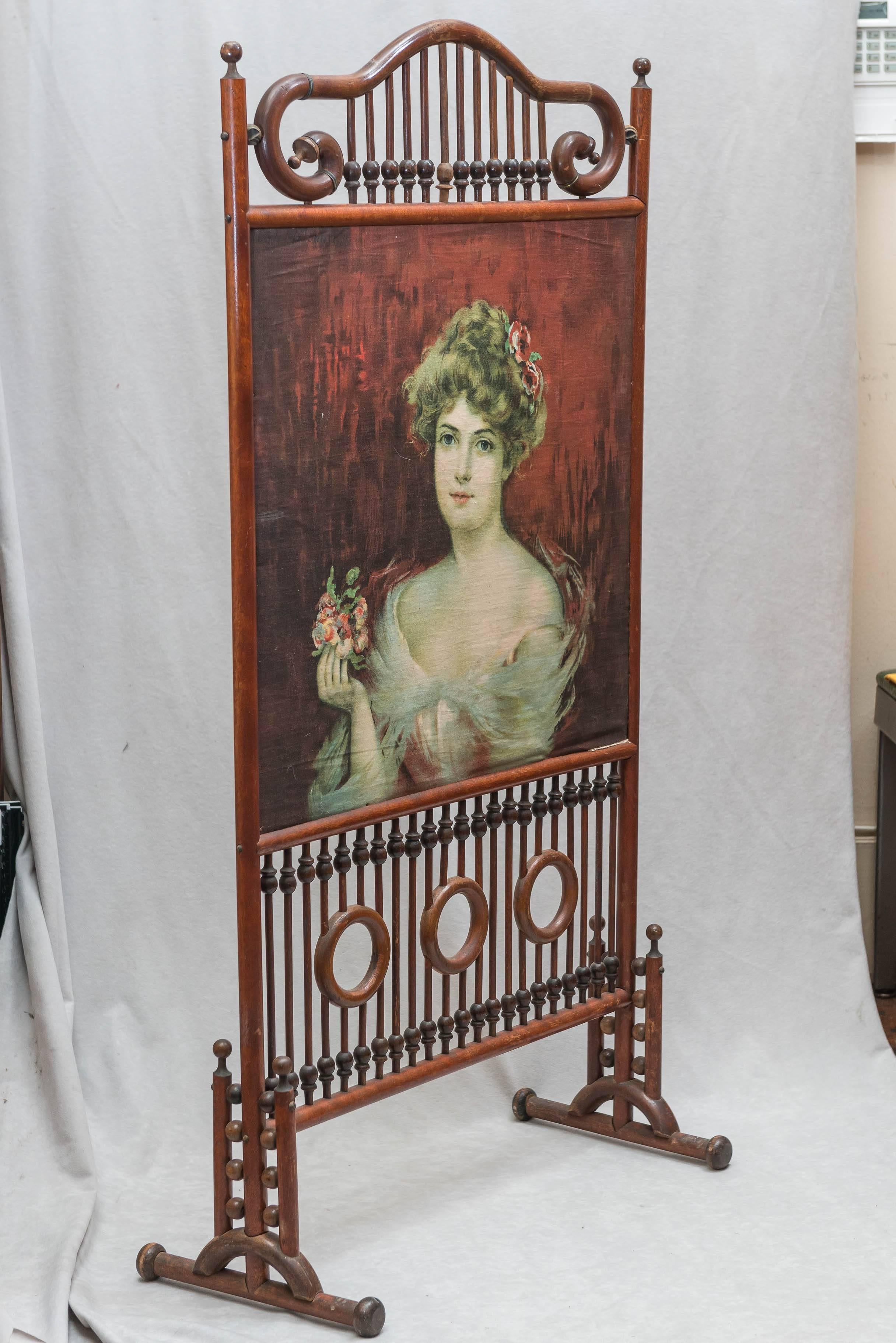 American Victorian Stick and Ball Screen