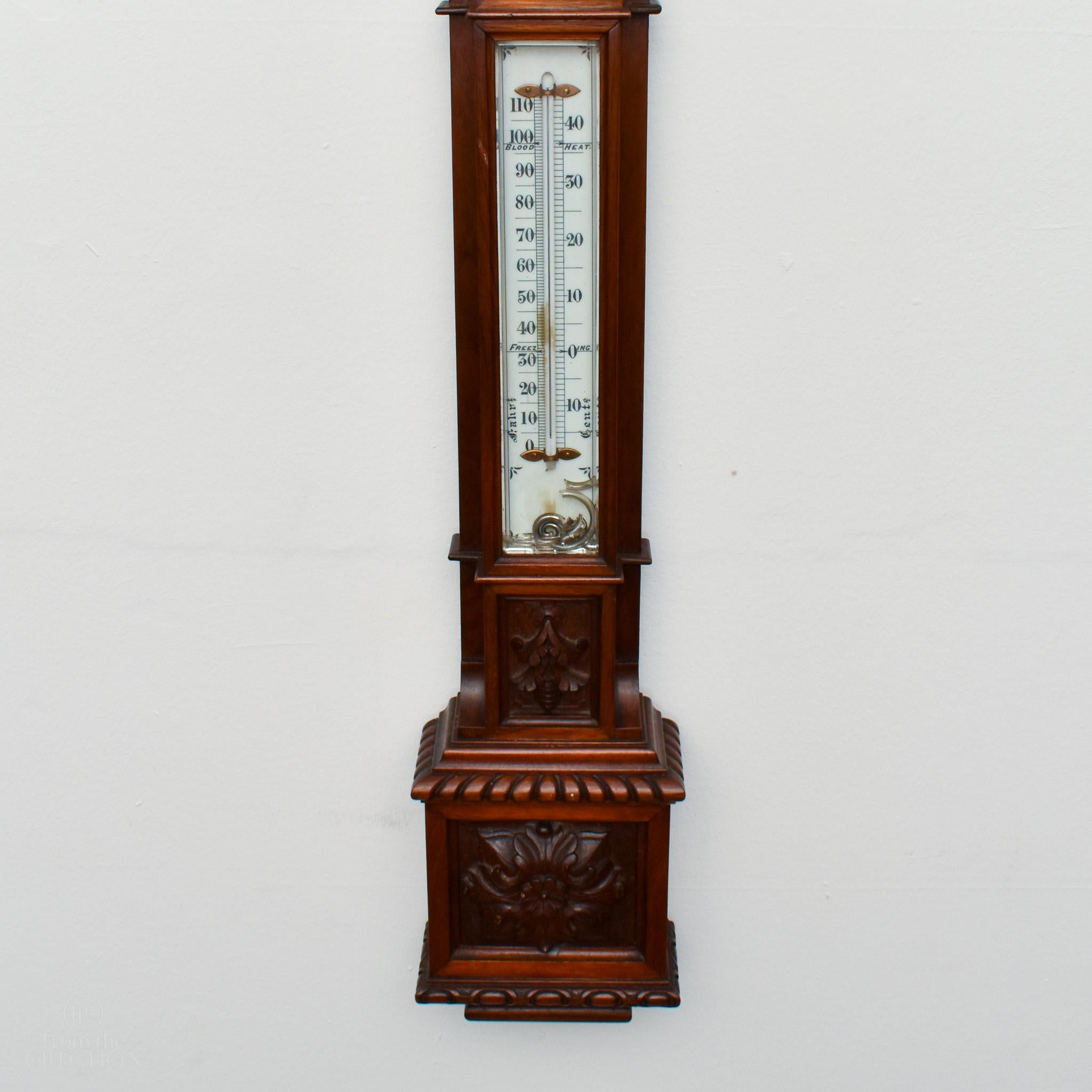 Viktorianisches Stabbarometer, um 1880 im Zustand „Hervorragend“ im Angebot in Lincoln, GB