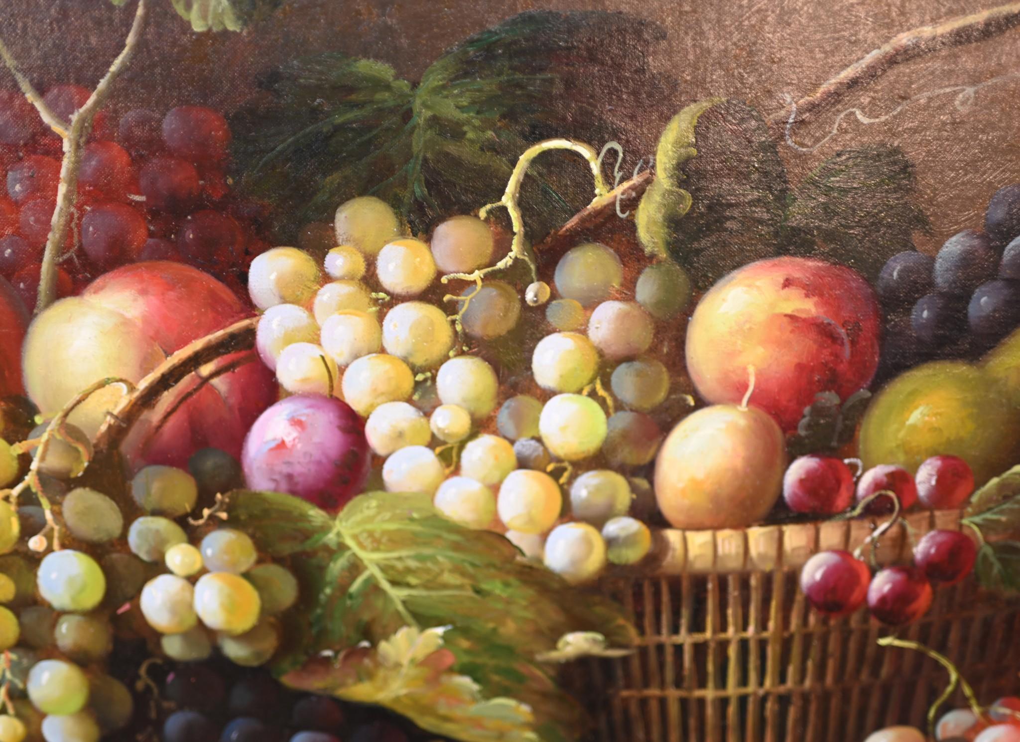 Victorian Still Life Oil Painting Floral Gilt Frame In Good Condition For Sale In Potters Bar, GB