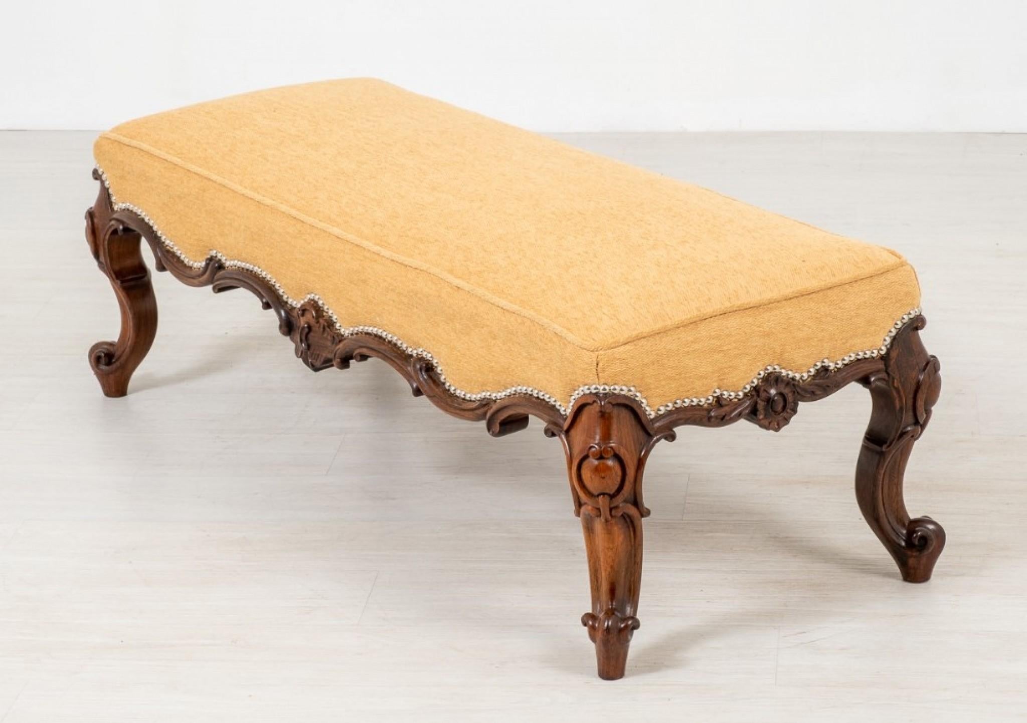Victorien Tabouret victorien siège ancien en bois de rose 1860 en vente