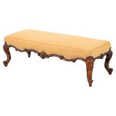 Taburete Victoriano Palo de Rosa Asiento Antiguo 1860