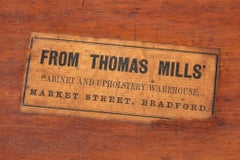 Victorian Stretcher Table, Antique Walnut Side Table 1860