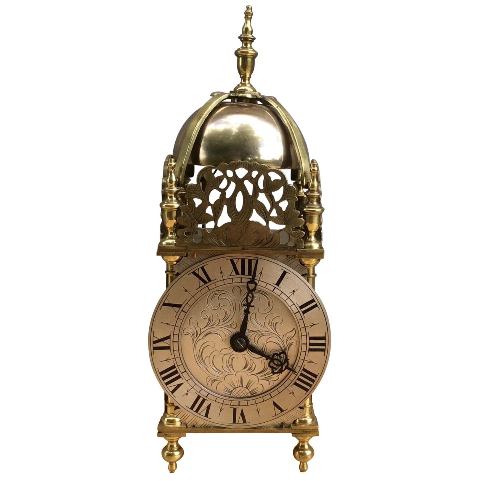 Victorian Striking Lantern Mantel Clock