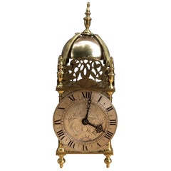 Antique Victorian Striking Lantern Mantel Clock