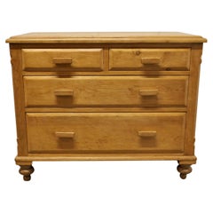 Victorian Stripped Pine Chest of Drawers