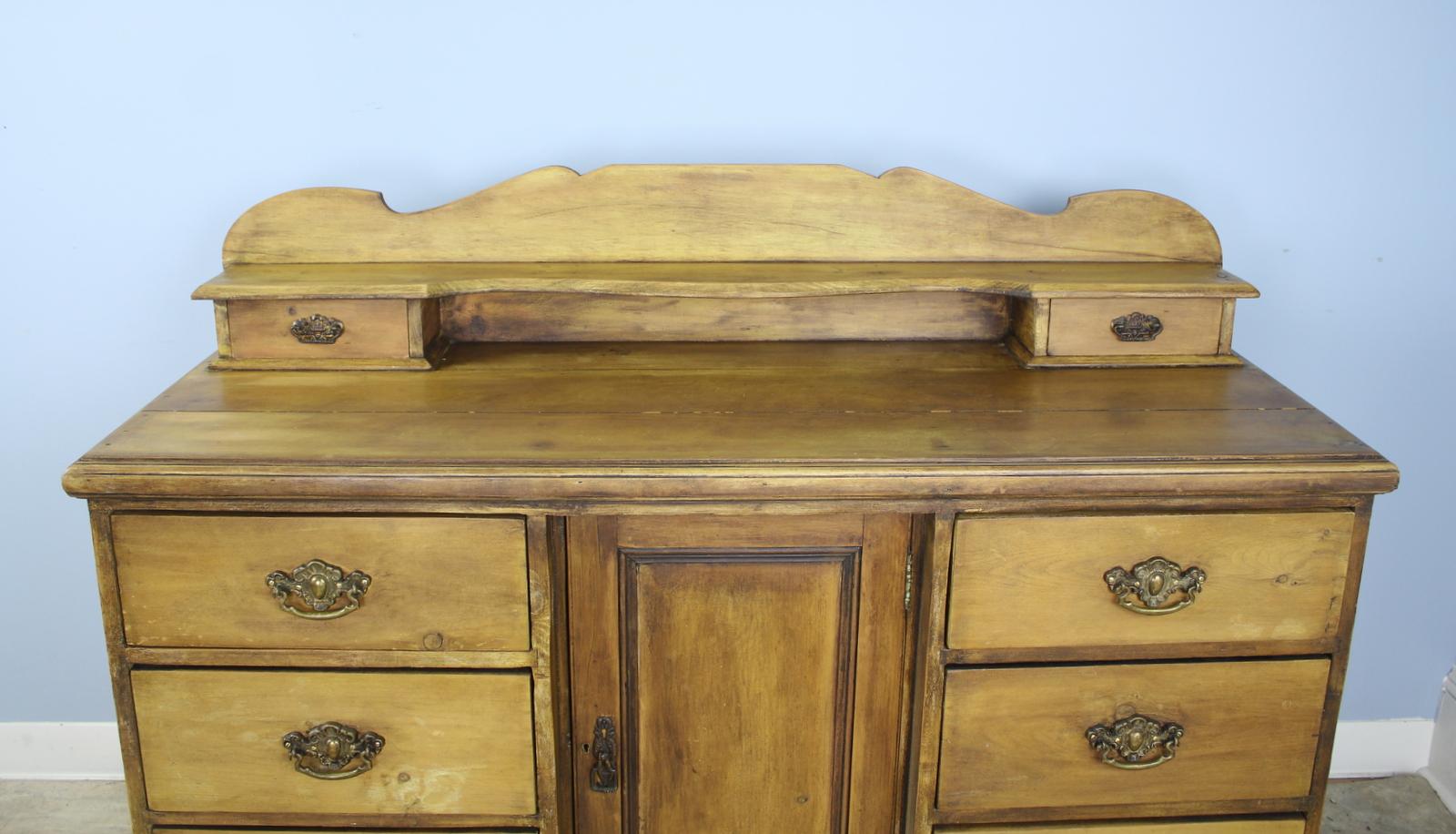 Painted Victorian Stripped Pine Dresser Base For Sale