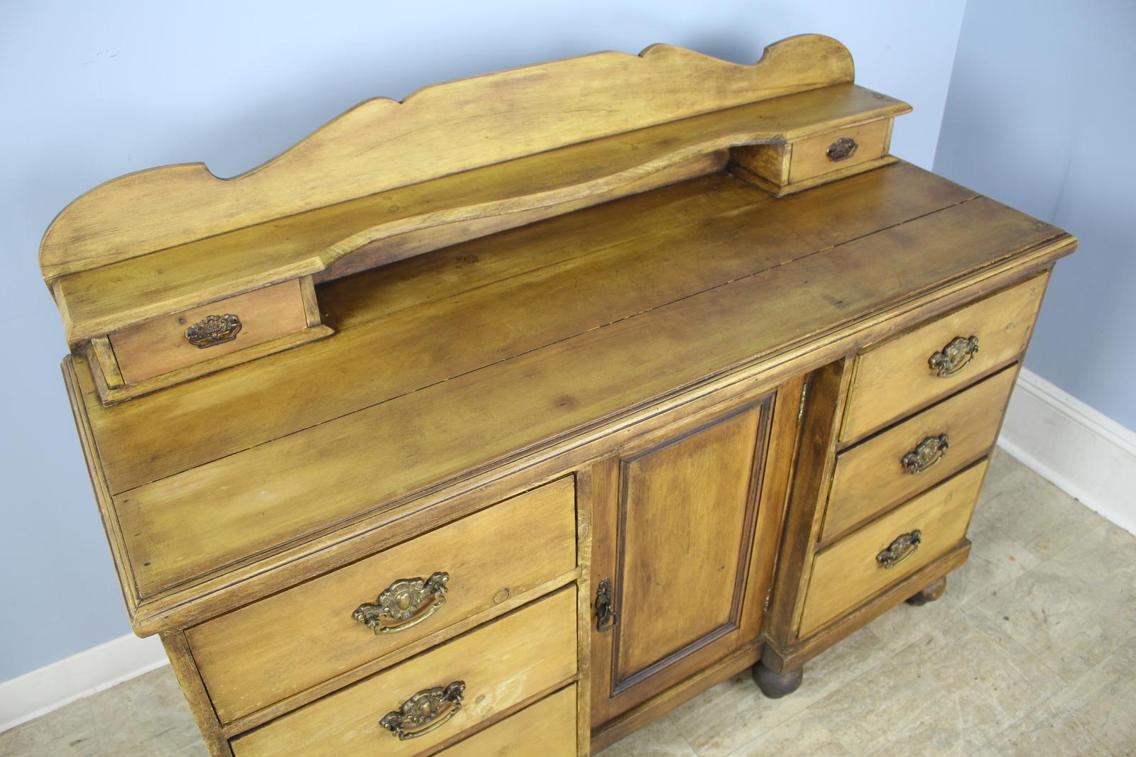 Victorian Stripped Pine Dresser Base In Good Condition For Sale In Port Chester, NY