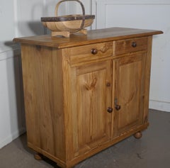 Victorian Stripped Pine Sideboard or Cupboard