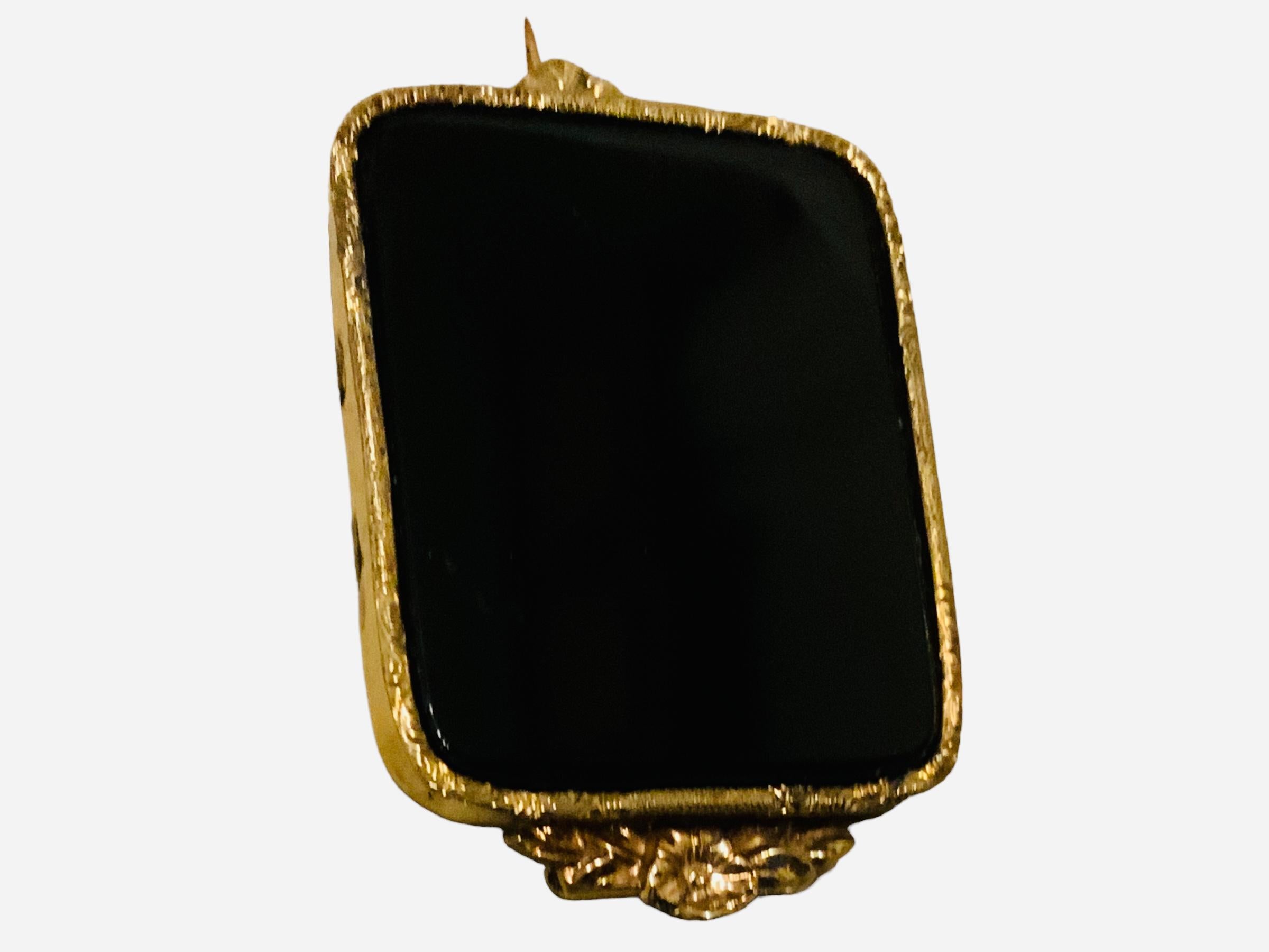 Victorien Broche victorienne en or jaune 14 carats et cristal  en vente