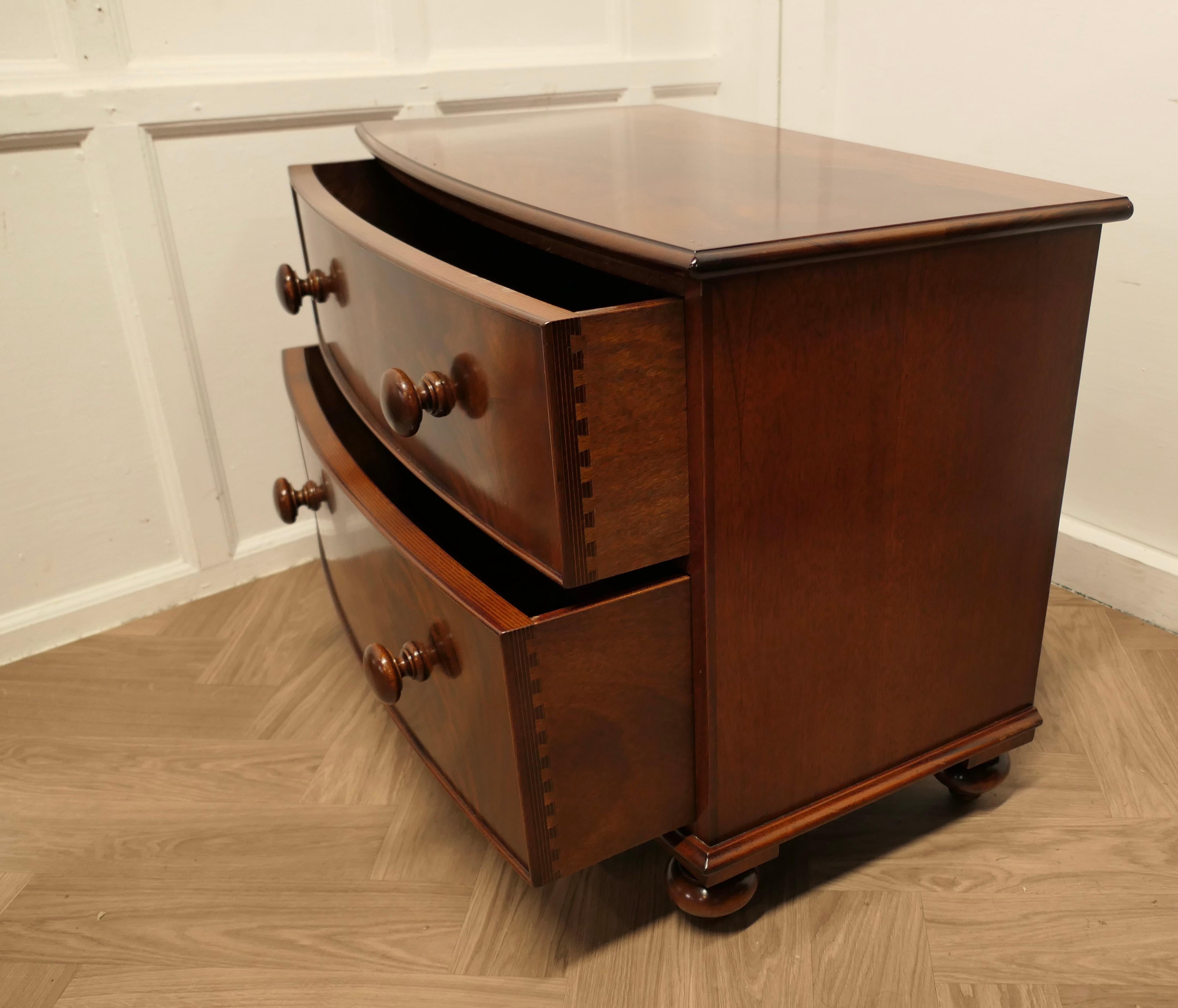 Victorian Style 2 Drawer Chest of Drawers For Sale 1