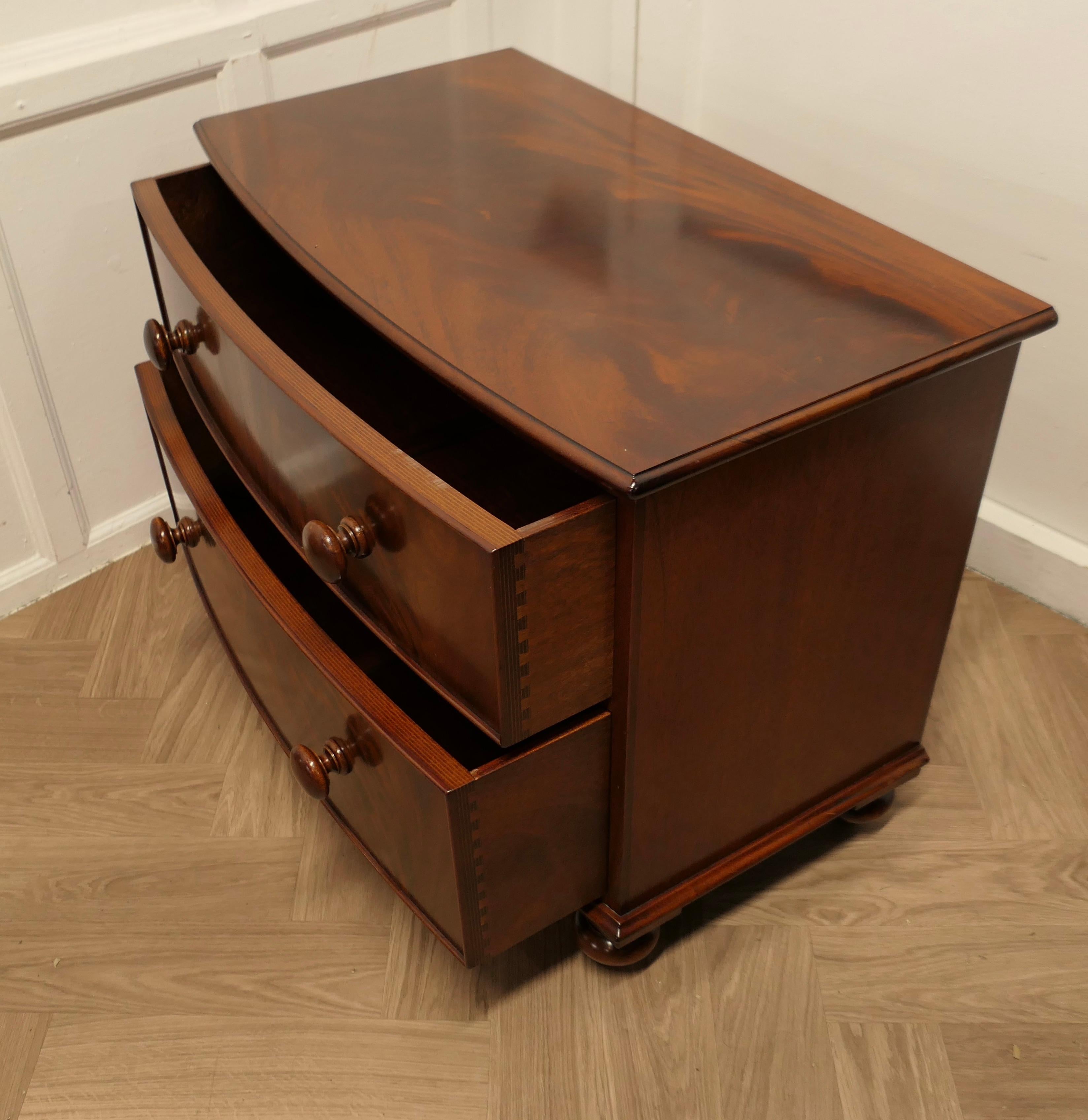 Victorian Style 2 Drawer Chest of Drawers For Sale 2