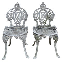 Used   Victorian Style Aluminium Garden Chairs