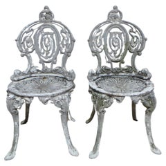 Vintage   Victorian Style Aluminium Garden Chairs