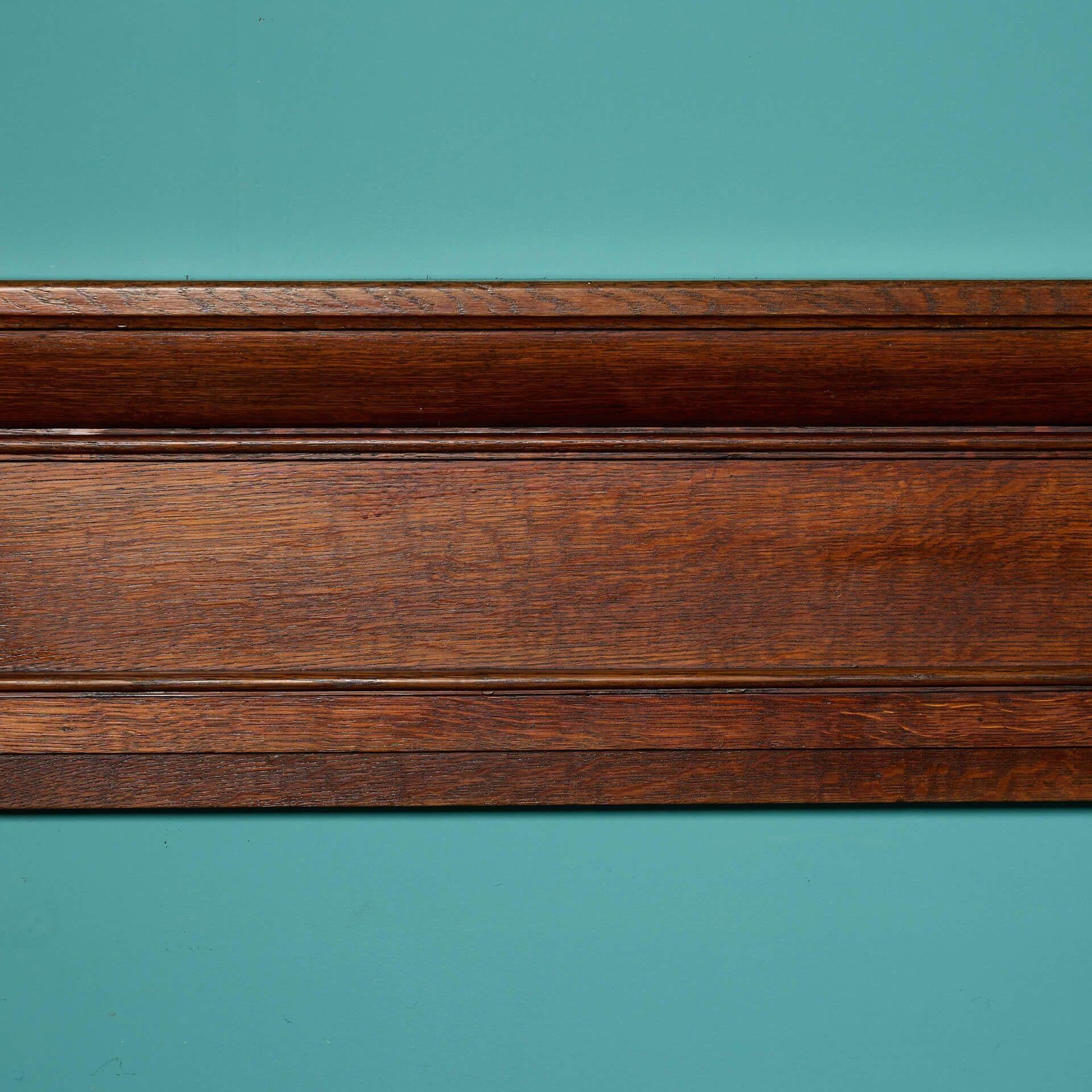 Arts and Crafts Victorian Style Antique Oak Mantel For Sale