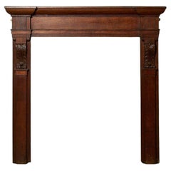 Victorian Style Antique Oak Mantel