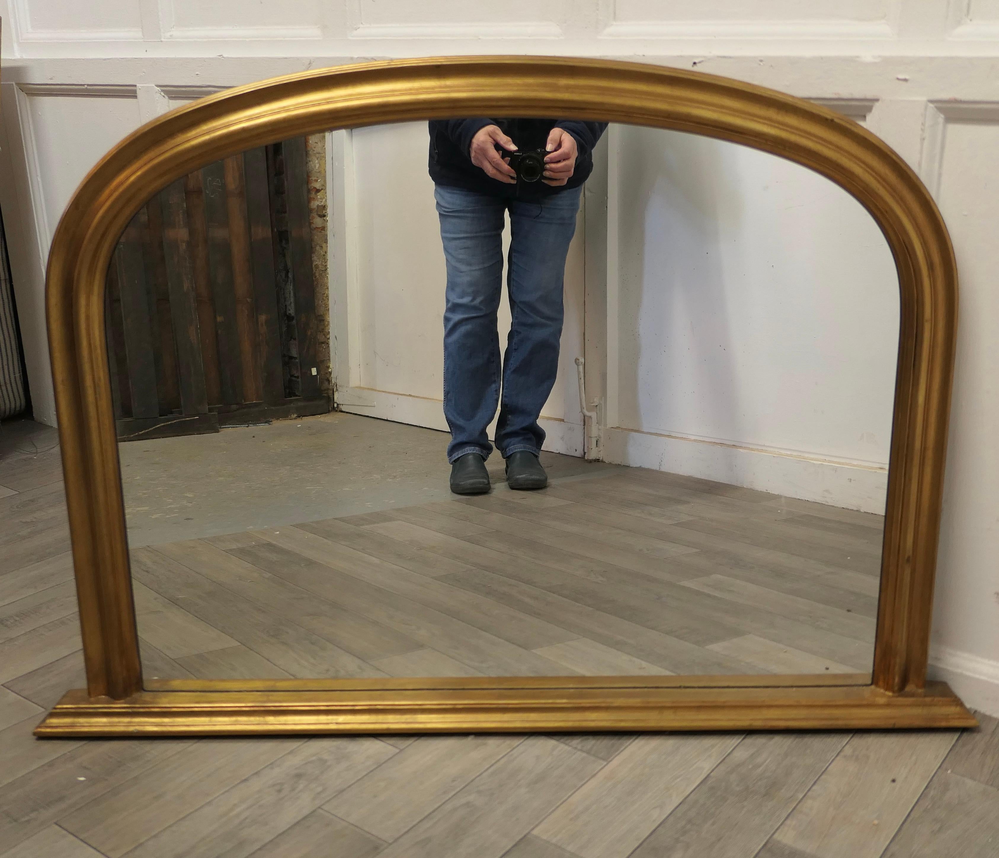 atlantic black overmantle mirror