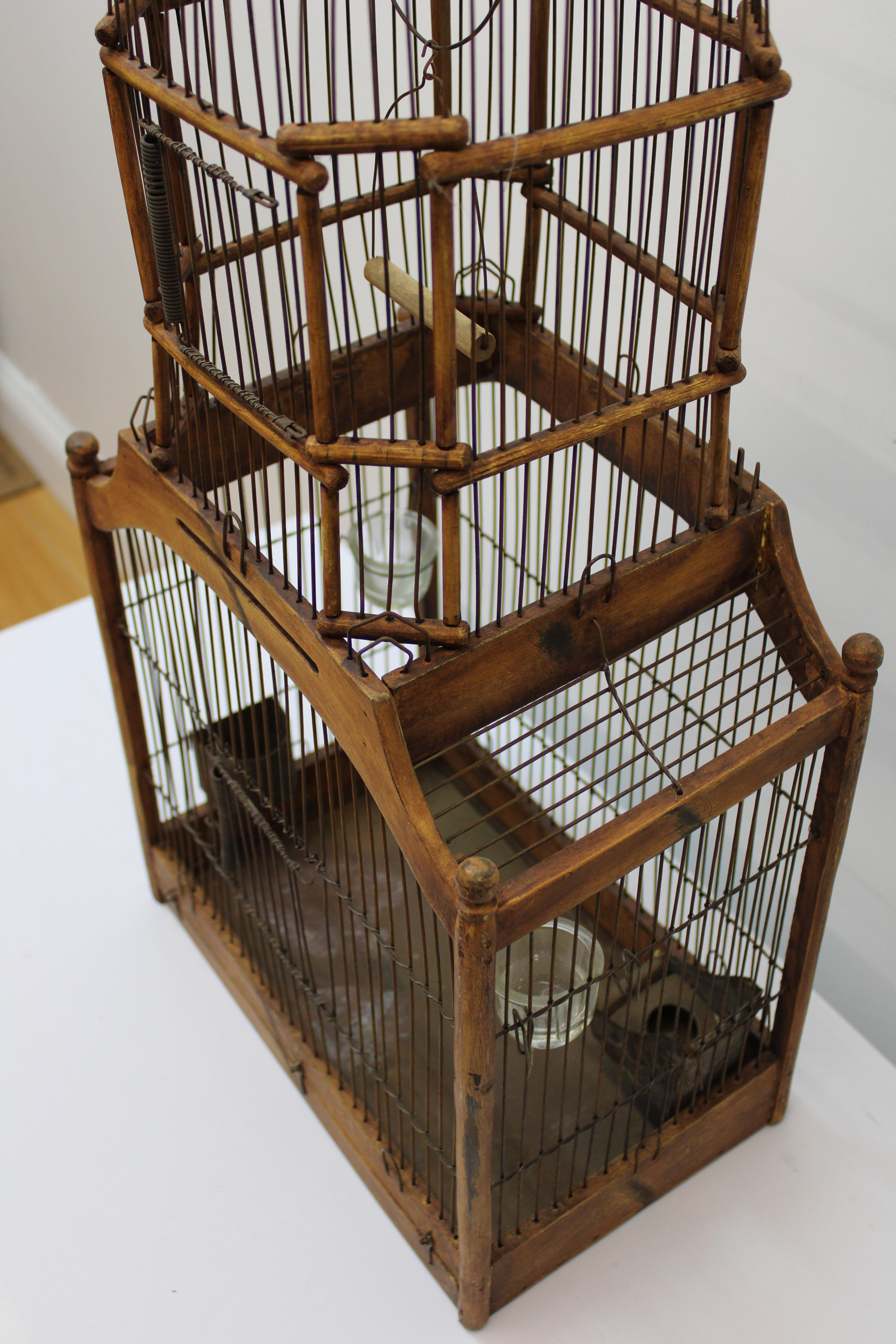 cage en bois oiseaux