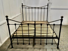 Victorian Style Brass and Iron King Double Bed