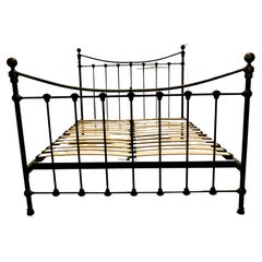 Victorian Style Brass and Iron King Double Bed
