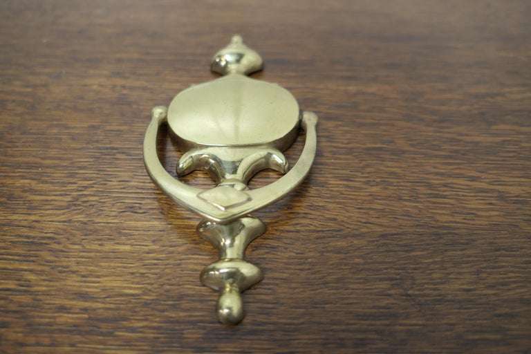 Victorian Style Brass Door Knocker For Sale at 1stDibs