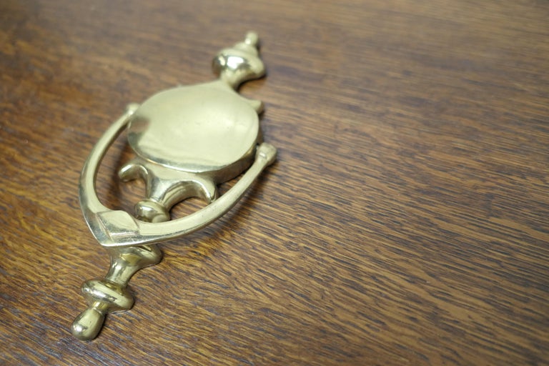 Victorian Style Brass Door Knocker For Sale at 1stDibs