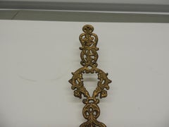 Victorian Style Brass Filigree Holiday Wreath Door Decorative Hook