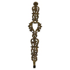 Victorian Style Brass Filigree Holiday Wreath Door Decorative Hook